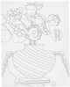 Creativ company schildercanvas met print boeket 24x30 cm
