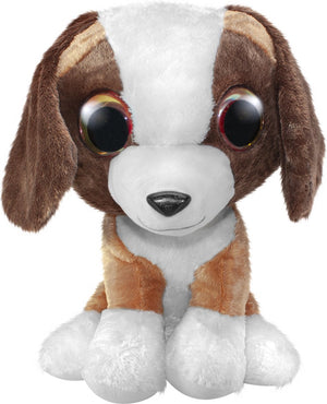 Lumo stars tactic - pluche - knuffelhond wuff - 42 cm - zacht pluche - grote ogen - fins design - eigen karakter - inclusief app met spelletjes