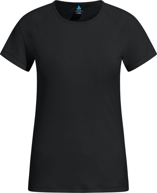 Odlo active light base layer shirt met ronde hals en korte mouwen - vrouwen - zwart - xs