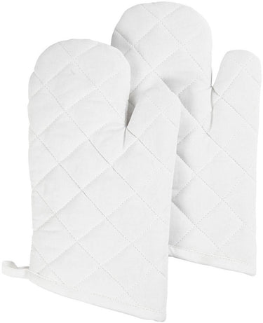 Creativ company ovenhandschoen wit 18x28xm - 2st.