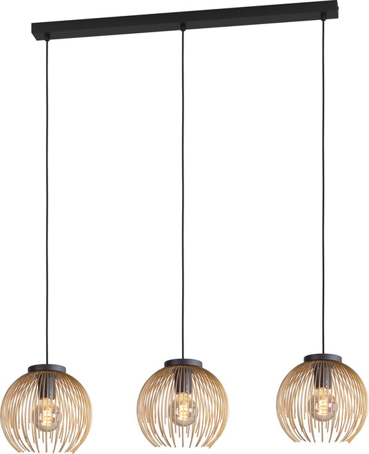 Eglo venezuela hanglamp - e27 - 93,5 cm - goud zwart