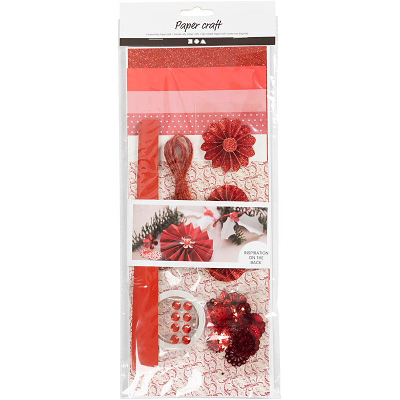 Afbeelding laden in galerijviewer, Https: www.cchobby.nl creatieve-mix-papier-knippen-rood-creme-1-doos
