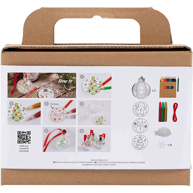 Afbeelding laden in galerijviewer, Mini hobbyset kerstballen
