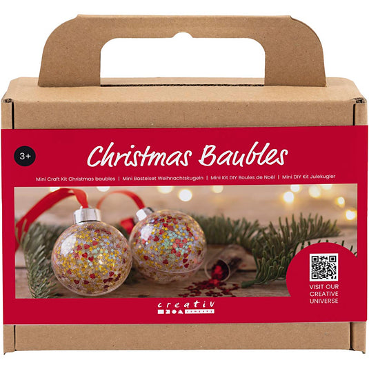 Creativ company mini hobbyset kerstballen pailletten