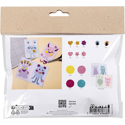 Https: www.cchobby.nl mini-hobbyset-decoratie-monstercollage-pastel-blauw-pastel-groen-pastel-roze-pastel-paars-1-doos