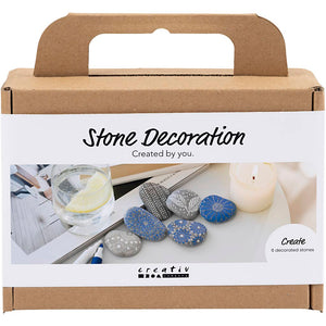 Creativ company mini hobbyset steendecoratie blauw