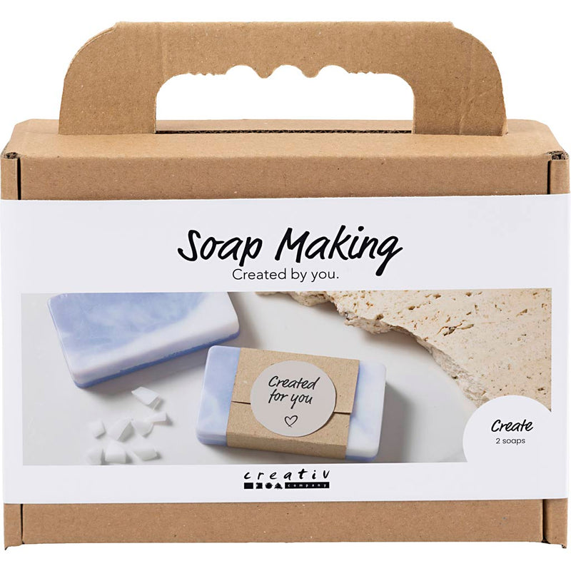 Afbeelding laden in galerijviewer, Creativ company mini hobbyset zeep maken vierkant lichtpaars
