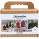 Creativ company mini hobbyset decoratie huizen kerst kleuren