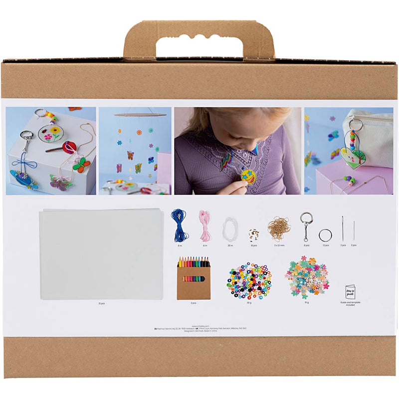 Afbeelding laden in galerijviewer, Creativ company https: www.cchobby.nl groepsset-krimpfolie-mobiel-halsketting-armband-sleutelhanger-diverse-kleuren-1-doos
