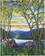 Peter pauper oversize notitieboek - tiffany window - 18x23 cm