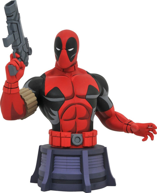 Merkloos sans marque marvel animated: x-men - deadpool bust