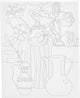 Creativ company schildercanvas met print stilleven met bloemen 24x30 cm