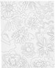 Creativ company schildercanvas met print bloemen 24x30 cm