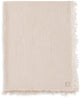 Jollein deken ledikant 120x120cm - fringe stripe biscuit ivory - gots