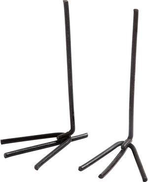 Creativ company creotime metalen voeten 5 x 2 cm zwart 20 stuks