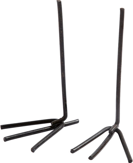 Creativ company creotime metalen voeten 5 x 2 cm zwart 20 stuks