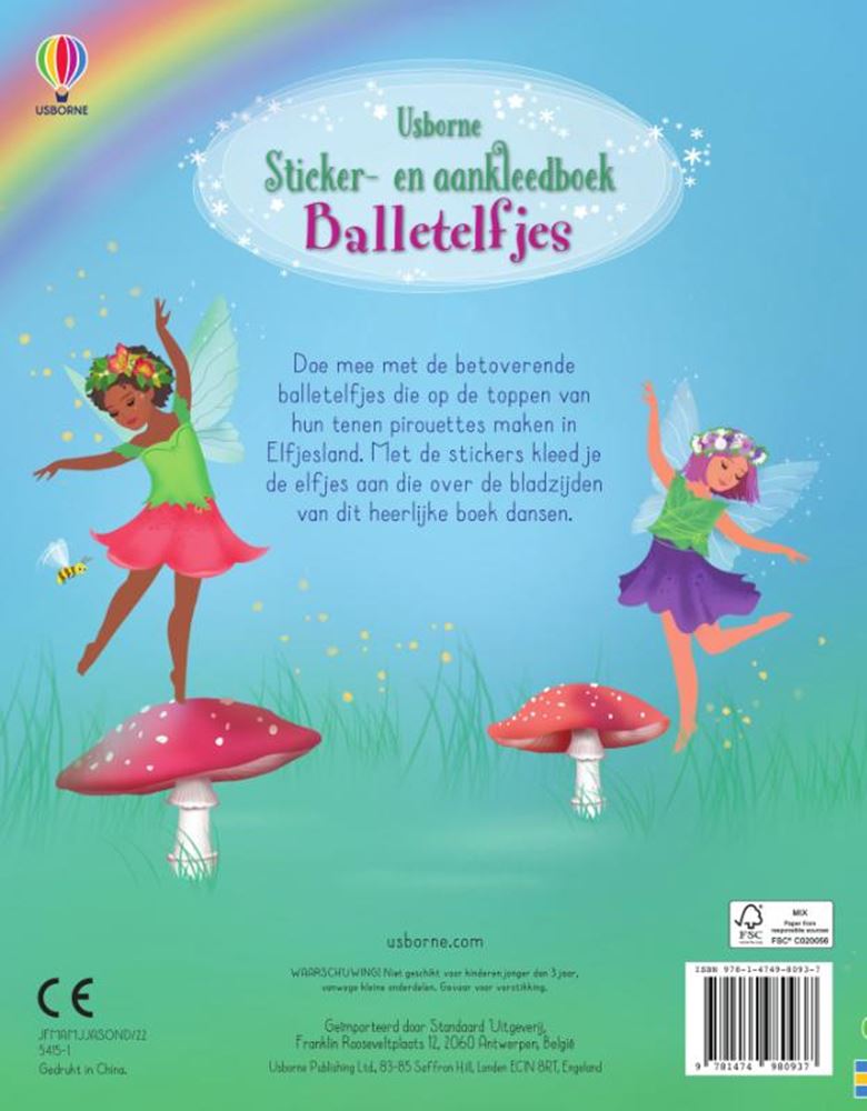 Afbeelding laden in galerijviewer, Sticker en aankleedboekje balletelfjes.
