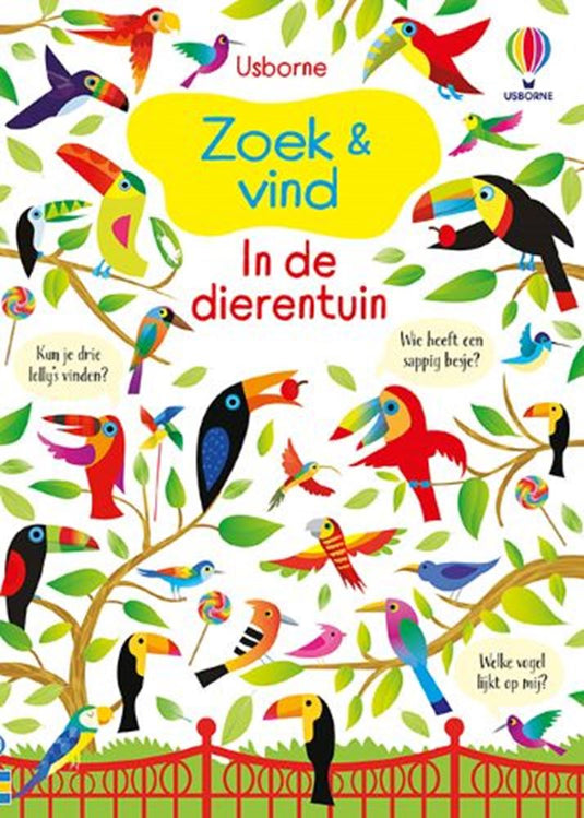 Zoek en vind: dierentuin. 5+