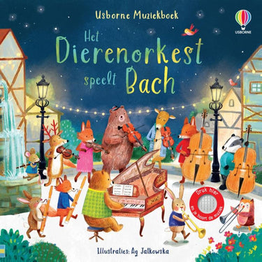 Bach geluidenboek dierenorkest speelt .