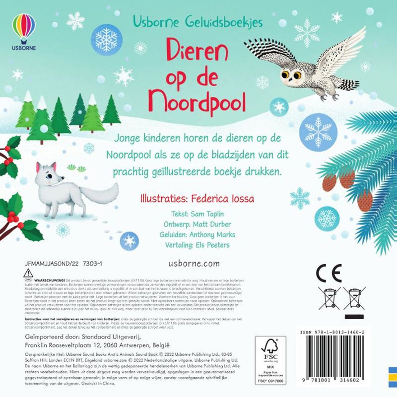 Afbeelding laden in galerijviewer, Geluidenboek: dieren op de noordpool. 1+
