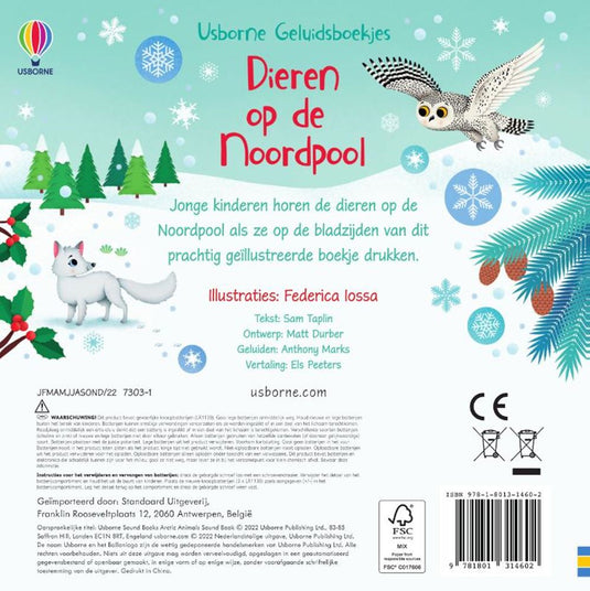 Geluidenboek: dieren op de noordpool. 1+