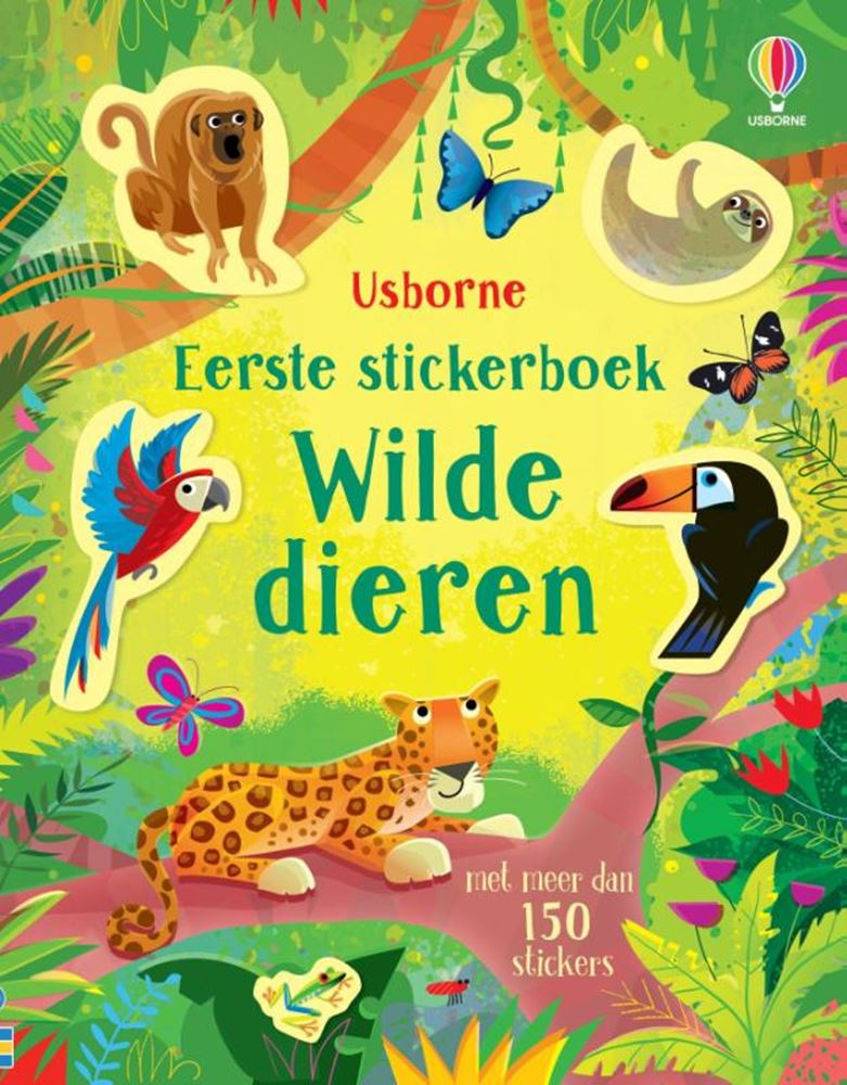 Afbeelding laden in galerijviewer, Eerste stickerboek: wilde dieren. 4+
