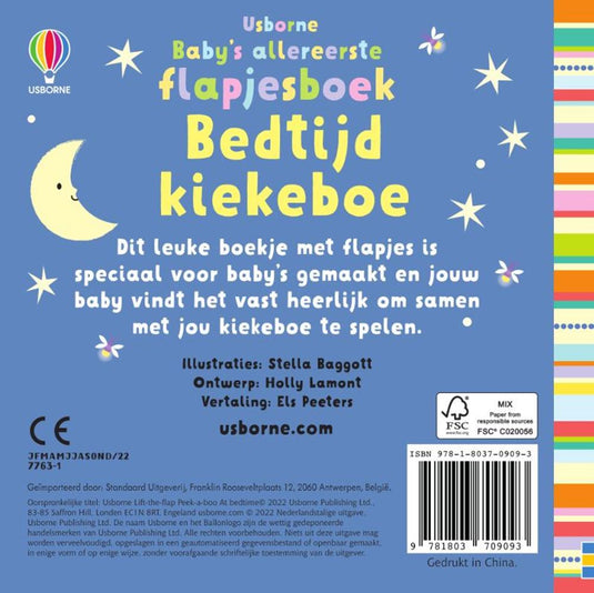 Baby's allereerste flapjesboek, bedtijd