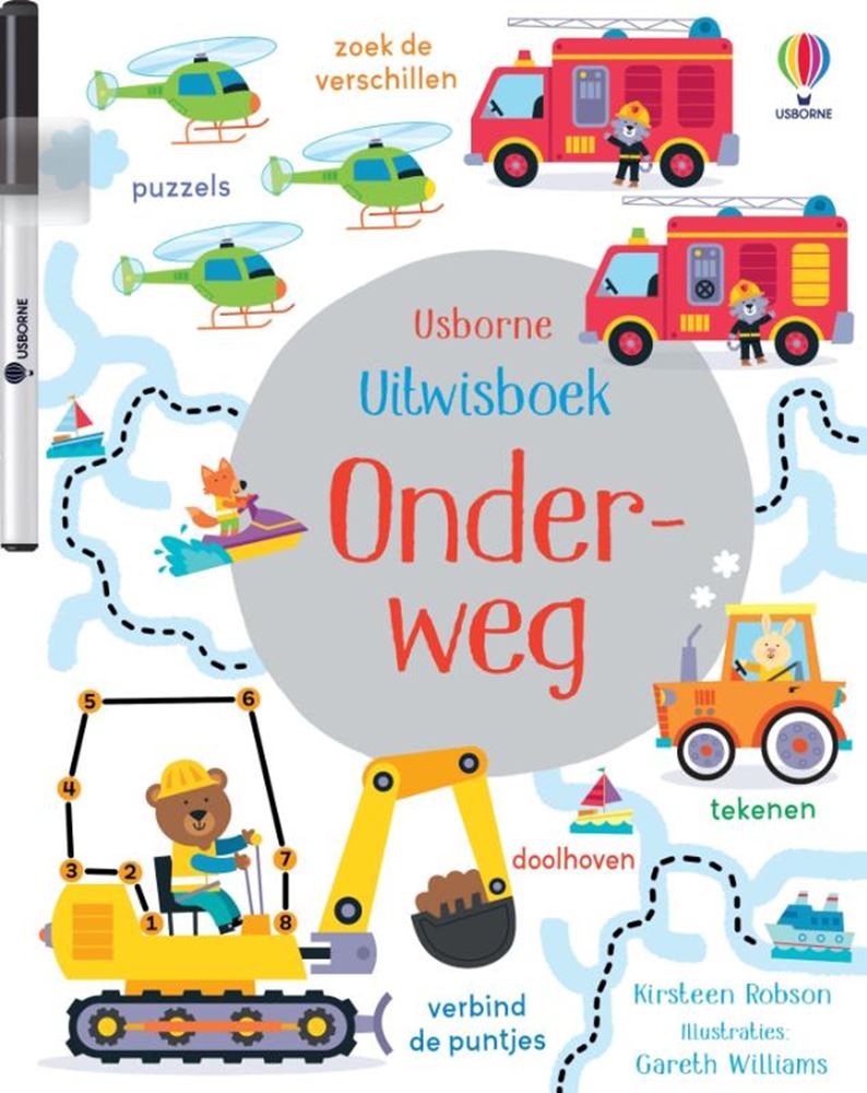 Afbeelding laden in galerijviewer, Uitwisboek met stift. onderweg 3+
