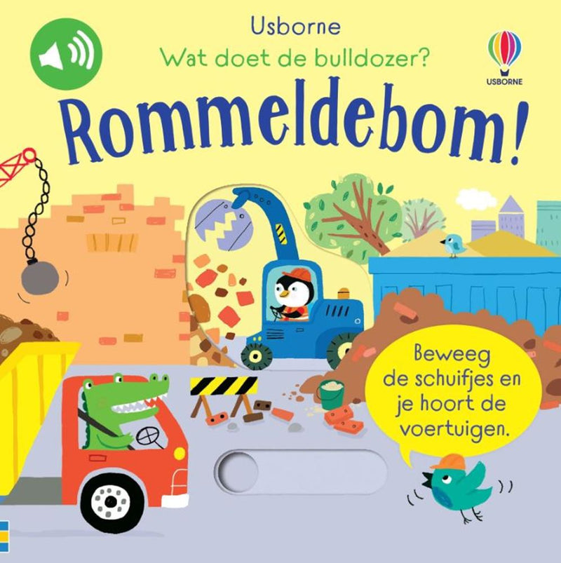 Afbeelding laden in galerijviewer, Wat doet de bulldozer? rommeldebom! 1+
