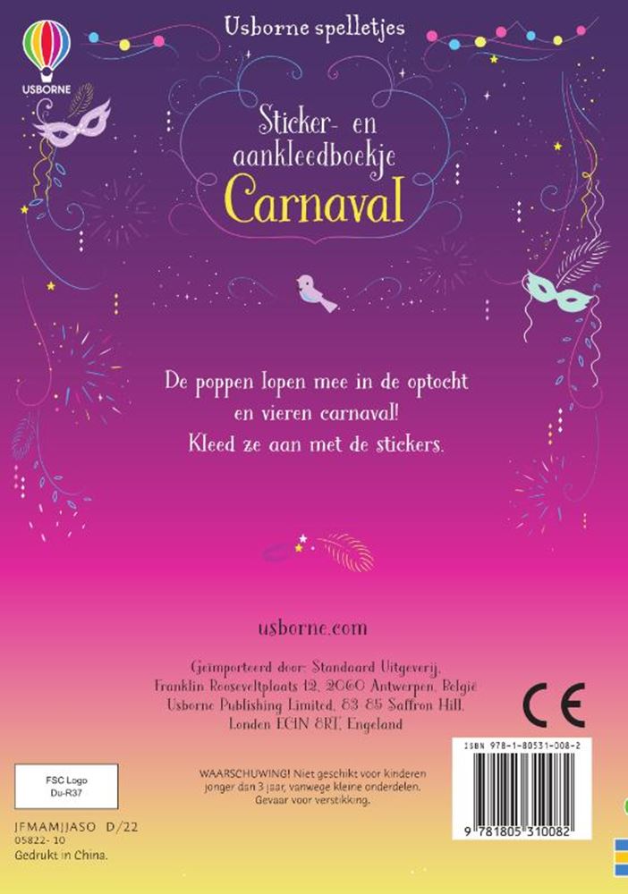 Afbeelding laden in galerijviewer, Sticker en aankleedboekje carnaval.
