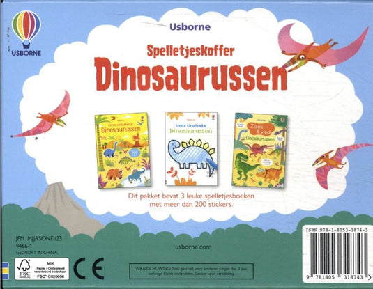 Spelletjeskoffer dinosaurussen. 3+