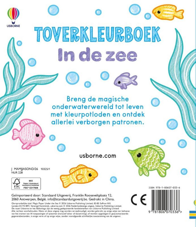 Afbeelding laden in galerijviewer, Toverkleurboek: in de zee. 3+
