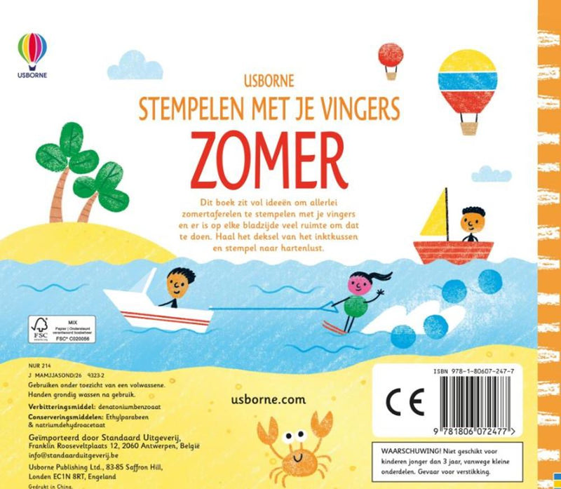 Afbeelding laden in galerijviewer, Stempelen met je vingers zomer 6+
