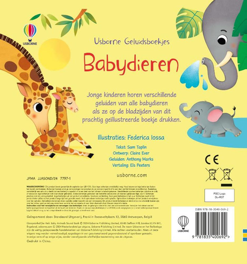 Afbeelding laden in galerijviewer, Geluidenboek: babydieren. 1+
