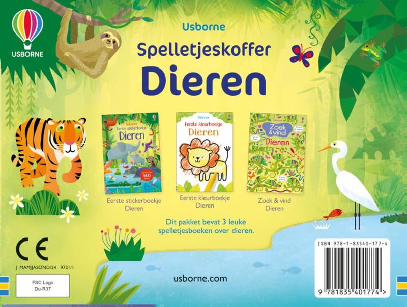 Afbeelding laden in galerijviewer, Spelletjeskoffer dieren 3+
