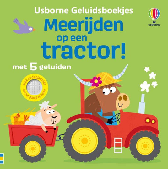 Geluidenboek: meerijden op een tractor!