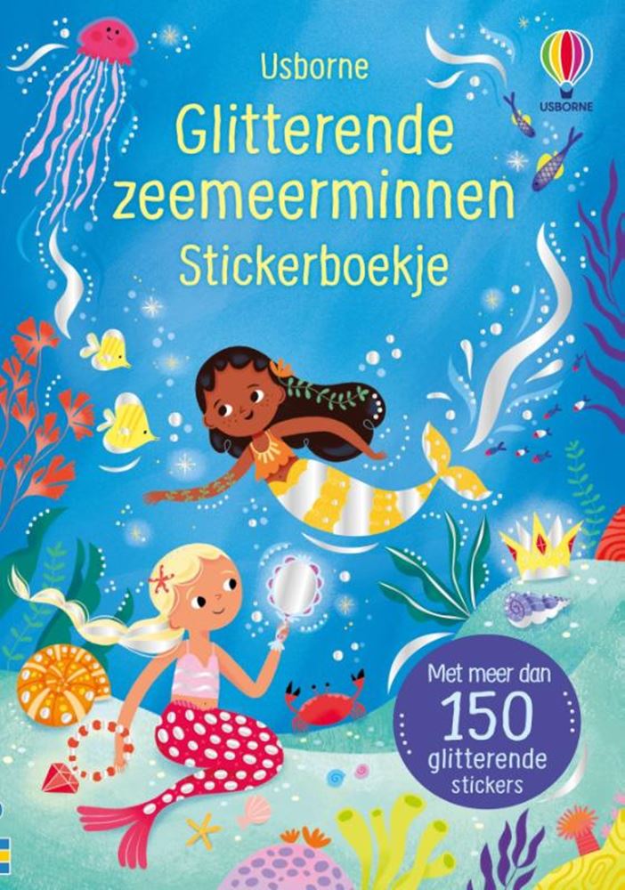 Afbeelding laden in galerijviewer, Glitterende zeemeerminnen. stickerboek.
