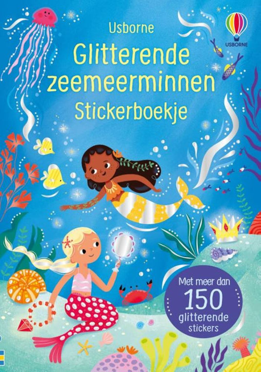 Glitterende zeemeerminnen. stickerboek.