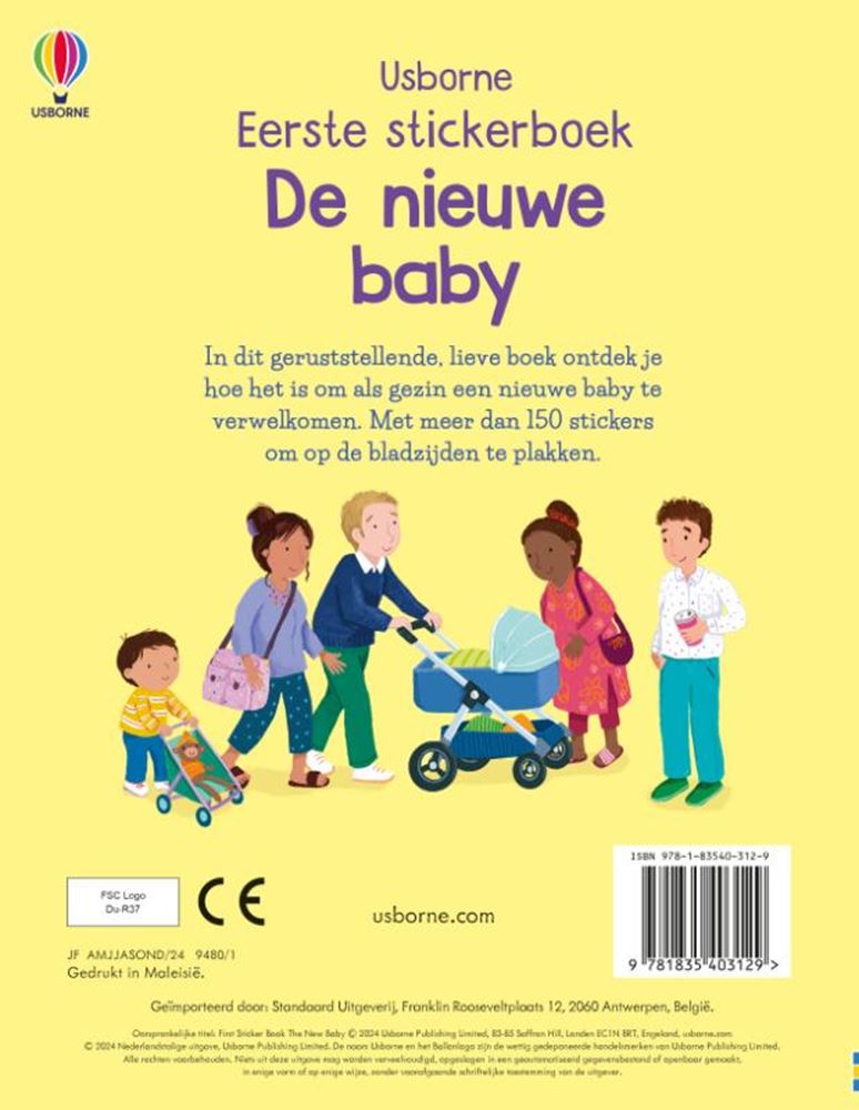 Afbeelding laden in galerijviewer, De nieuwe baby. stickerboek. 3+
