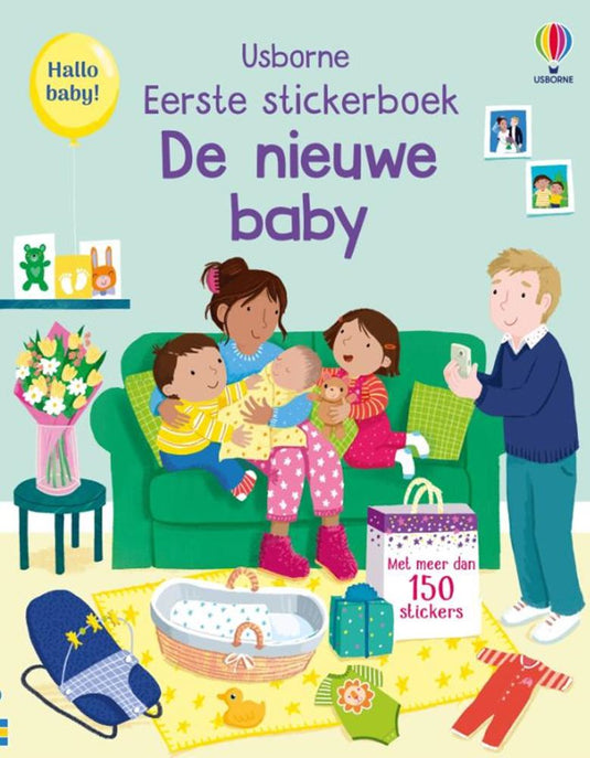 De nieuwe baby. stickerboek. 3+