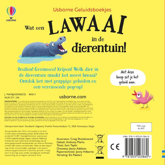 Geluidewat een lawaai in de dierentuin!