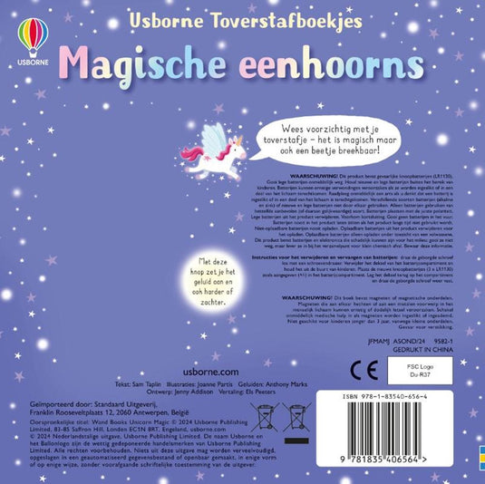 Geluidenboek: magische eenhoorns. 3+