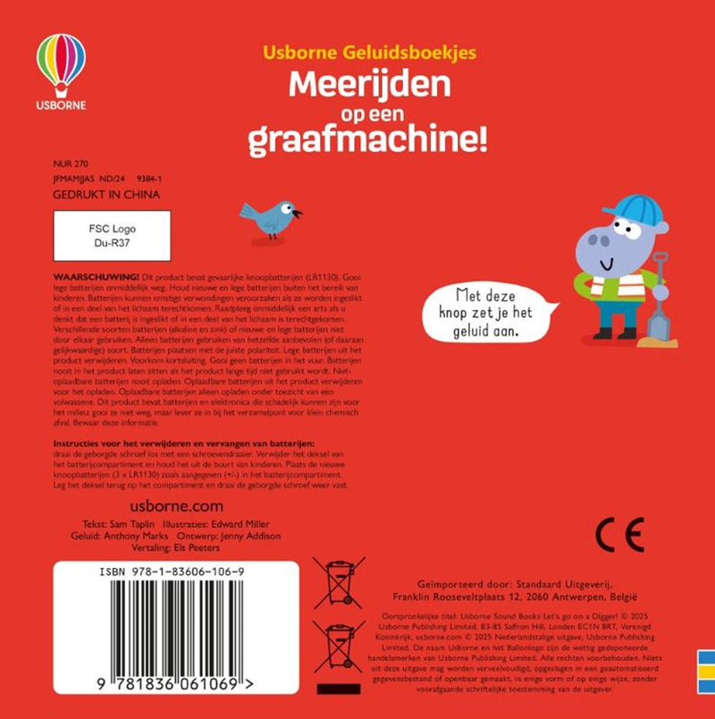 Afbeelding laden in galerijviewer, Geluidenbmeerijden op een graafmachine!
