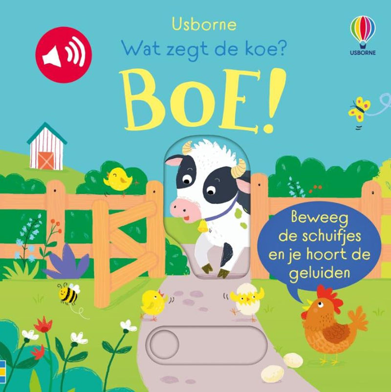 Afbeelding laden in galerijviewer, Geluidenboek: wat zegt de koe? boe! 1+
