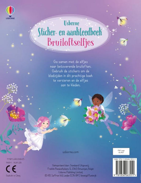 Stickerboek: bruiloftselfjes. 5+