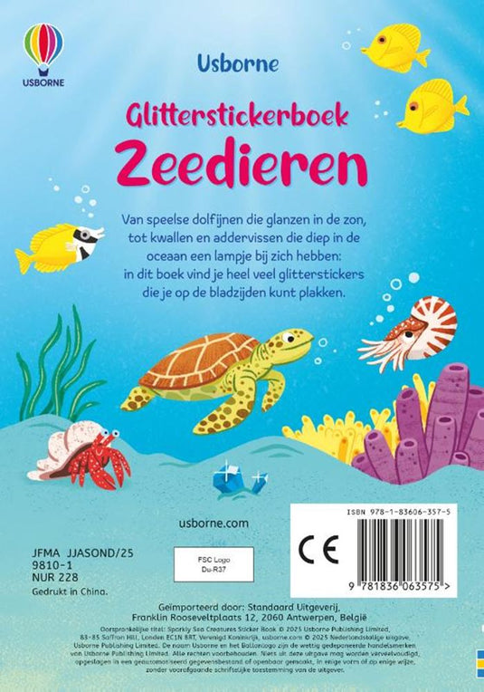 Glitterstickerboek: zeedieren 3+ | 2 stuks