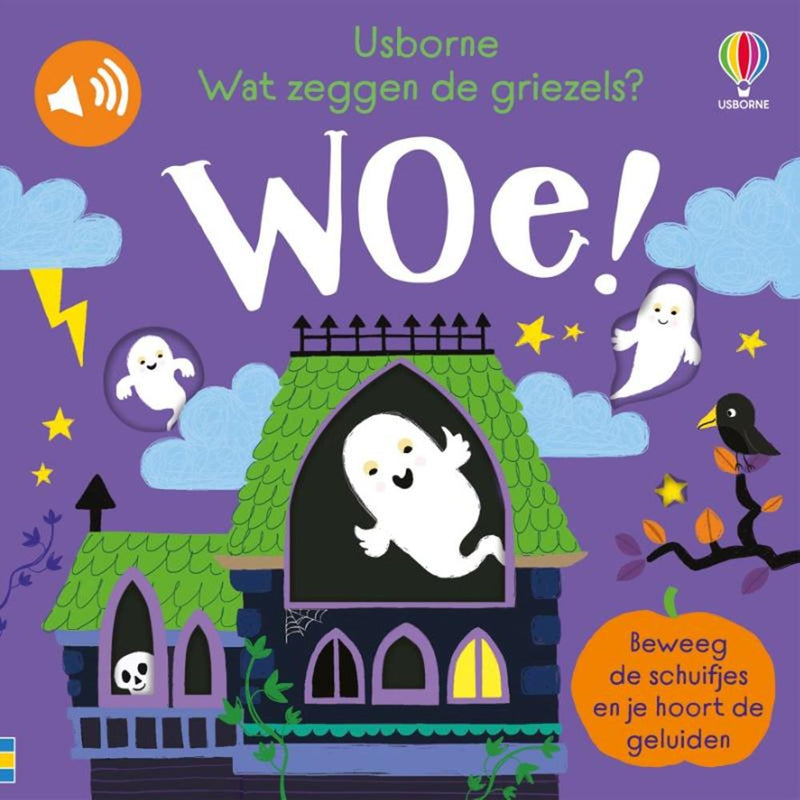 Afbeelding laden in galerijviewer, Kartonboek:wat zeggen de griezels? woe!
