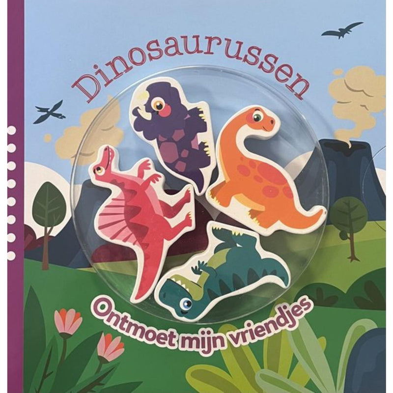 Afbeelding laden in galerijviewer, Kartonboek ontmoet mijn vriendjes dinosaurussen
