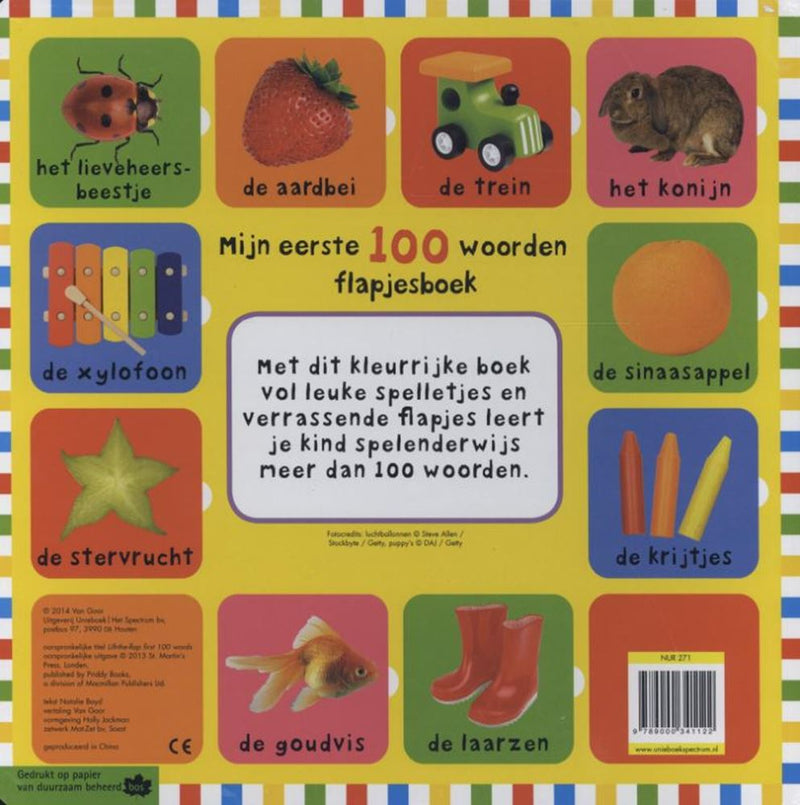 Afbeelding laden in galerijviewer, Mijn eerste 100 woorden (flapjesboek). 2
