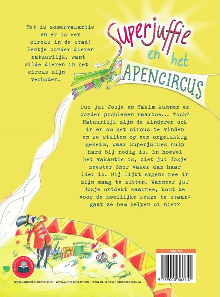 Afbeelding laden in galerijviewer, Centraal boekhuis superjuffie en het apencircus
